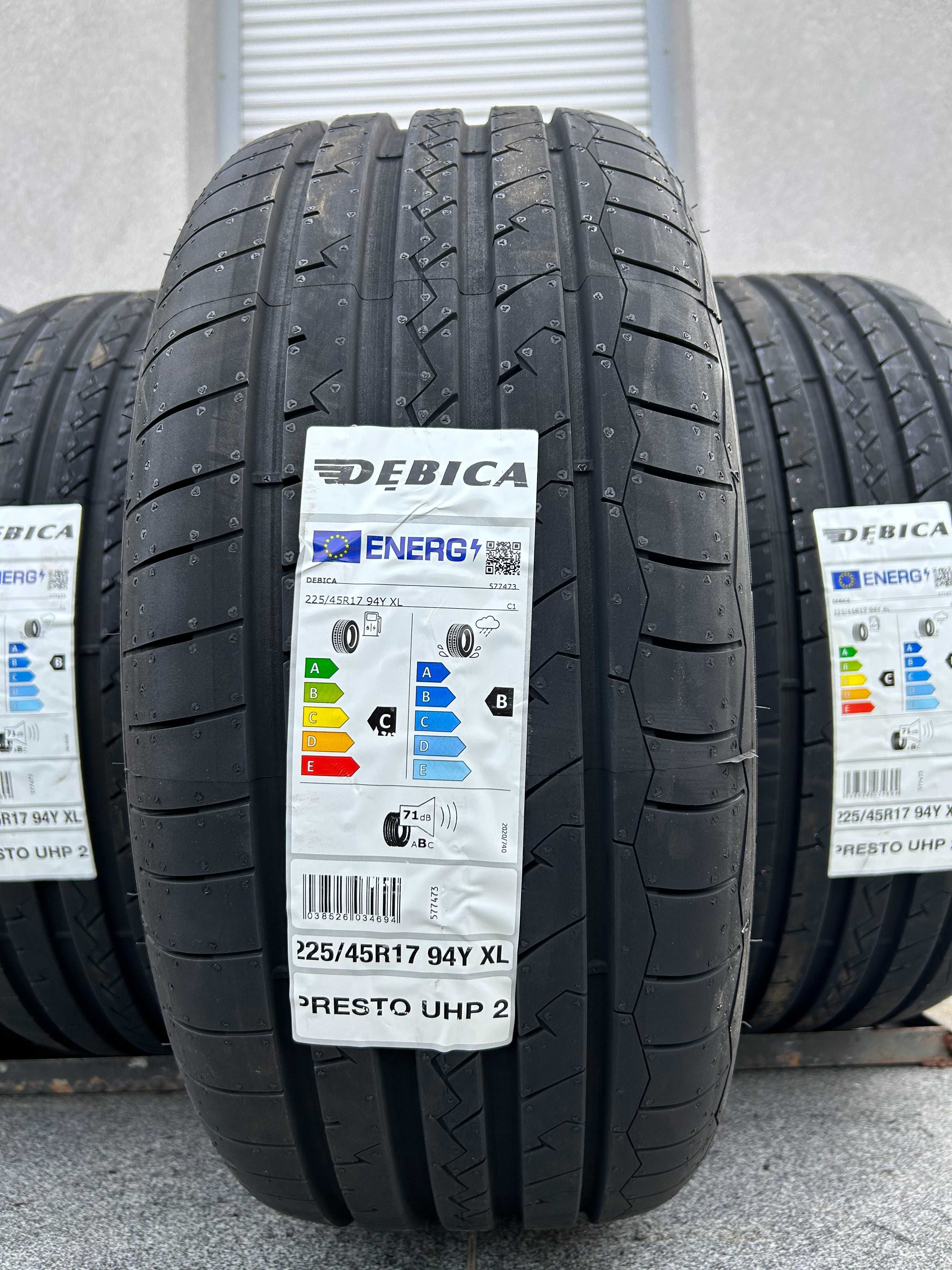 4szt letnie 225/45R17 Dębica UHP2 2024r 94Y C,B,71db Prosto z fabryki