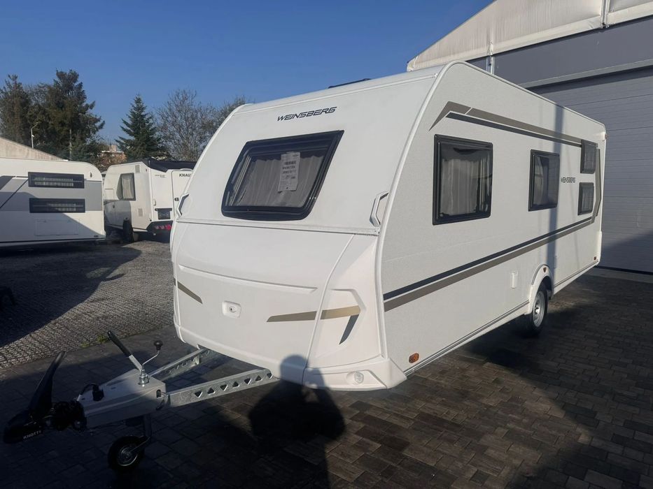 Weinsberg CaraOne 550 QDK  rodzinna przyczepa z PRZESTRONNĄ KUCHNIĄ