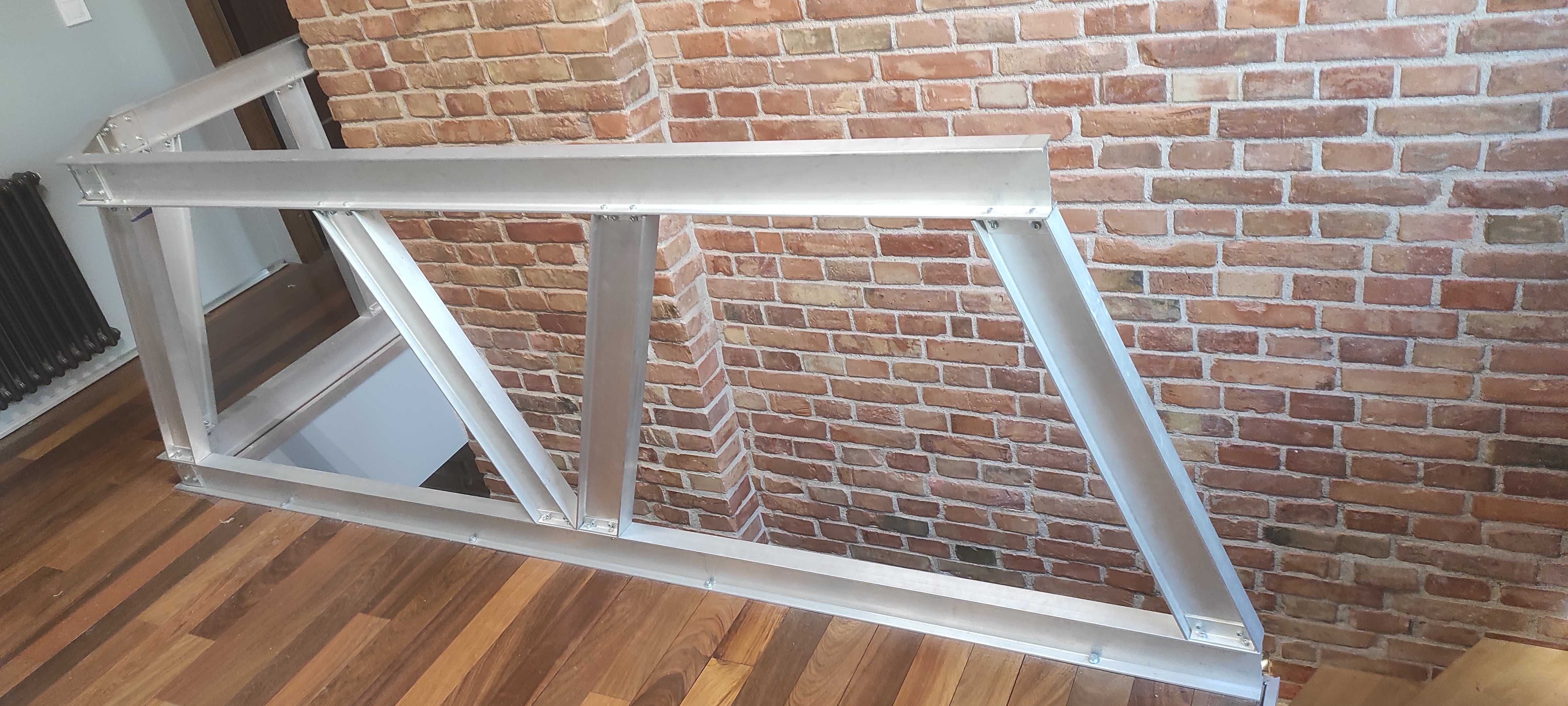 Poręcz aluminium, loft