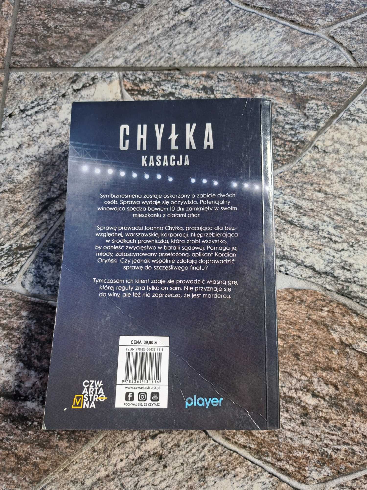 Książka ,, Chyłka" Kasacja Remigiusz Mróz