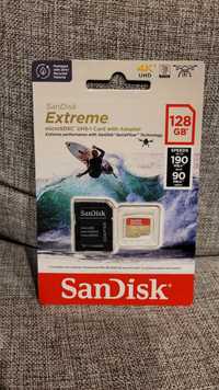 Nowa karta pamięci Sandisk Extreme microSDXC 128 GB 190/90 MB/s