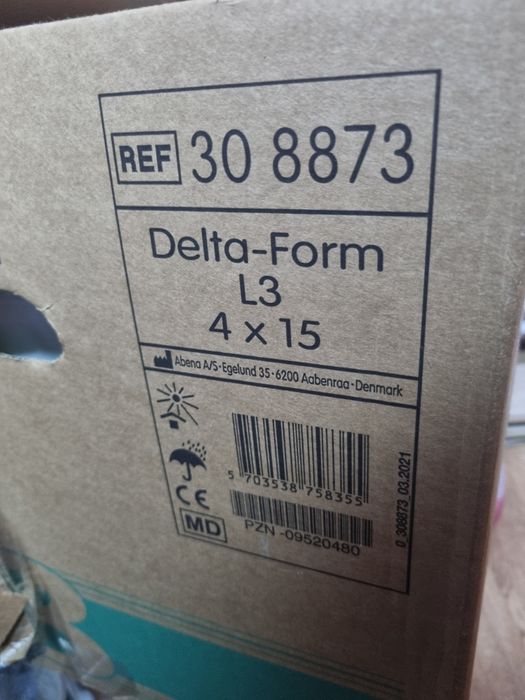 Pampersy dla seniora Delta form L3 4 paczki 4x15 nowe