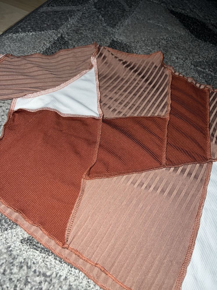 Bluzka top brązowy roz. 38 (M) SHEIN . Nowa