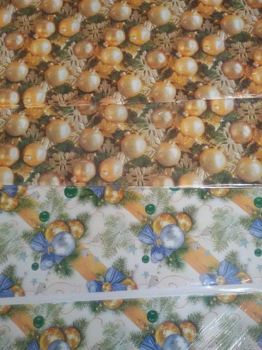 Бумага для упаковки подарков. Подарочкая бумага.. Только новогодняя. Р