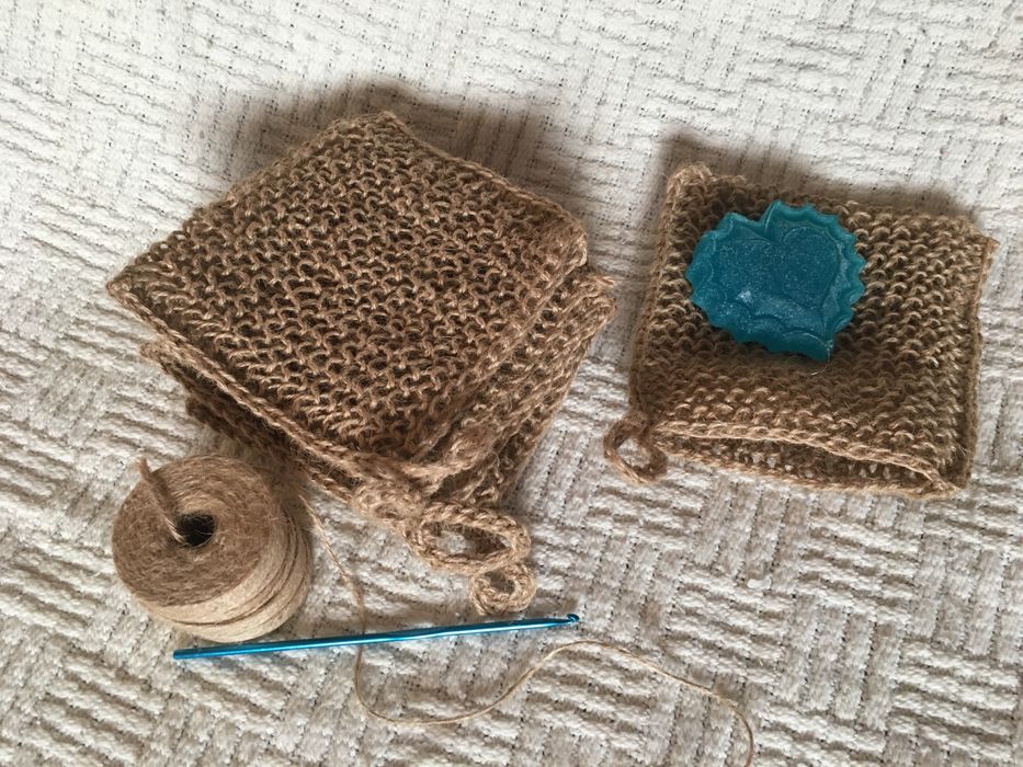 Naturalna myjka ze sznurka jutowego