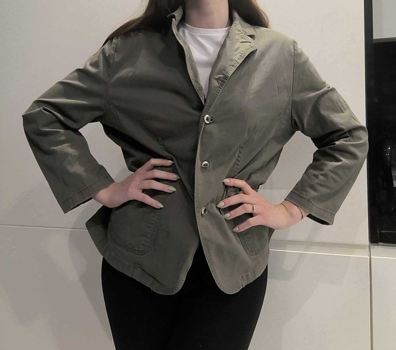 Kurtka żakiet khaki damska