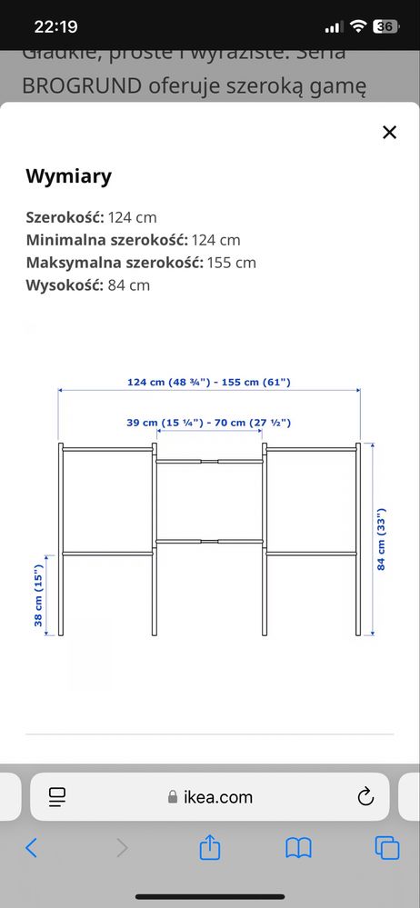 Wieszak na ręczniki stojacy ikea Brogrund
