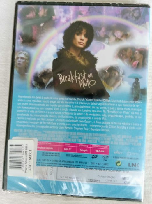 Filme Breakfast on Pluto de Neil Jordan ed. portuguesa (Novo e Selado)