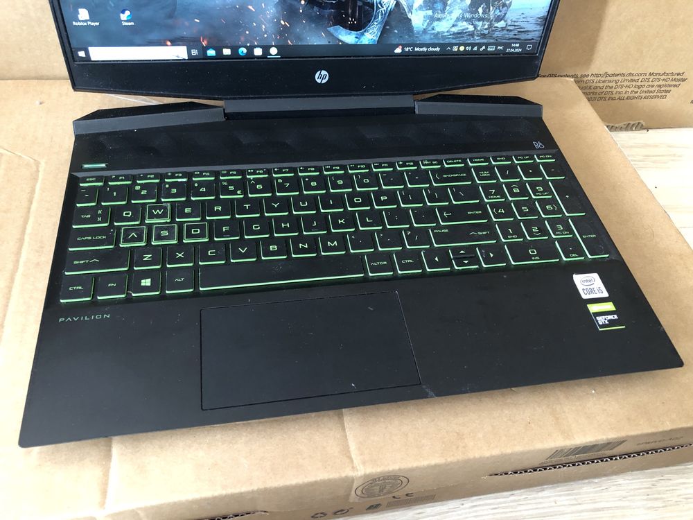 HP Pavilion 15 i5-10/NVIDIA GTX 1660TI 6GB/SSD