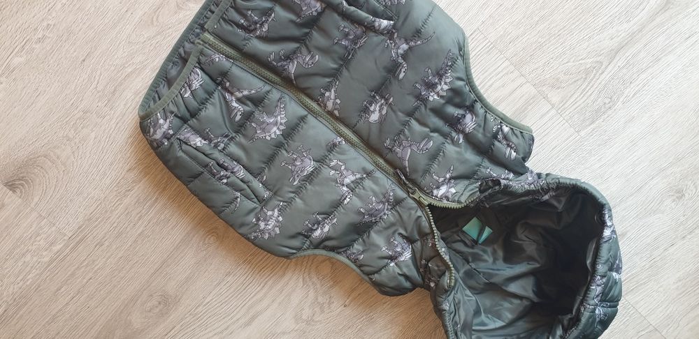 Super bezrękawnik w dinozaury ocieplany r. 122