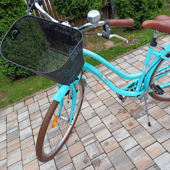 Rower kross legrand mietowy koszyk
