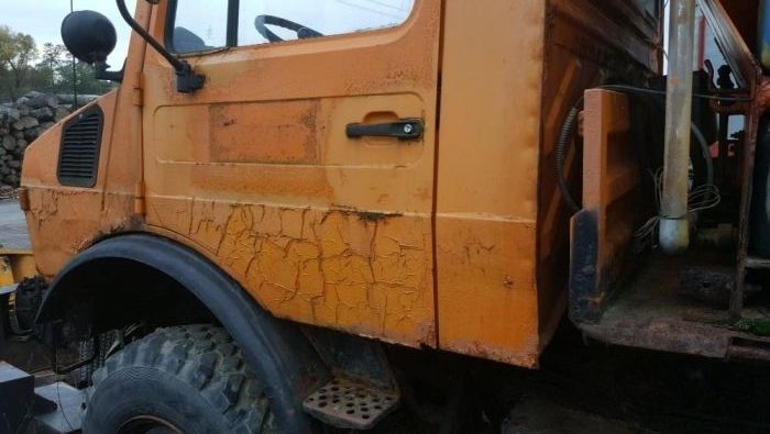 mercedes unimog 1980r kabina kompletna mosty 4x4 skrzynia z reduktorem