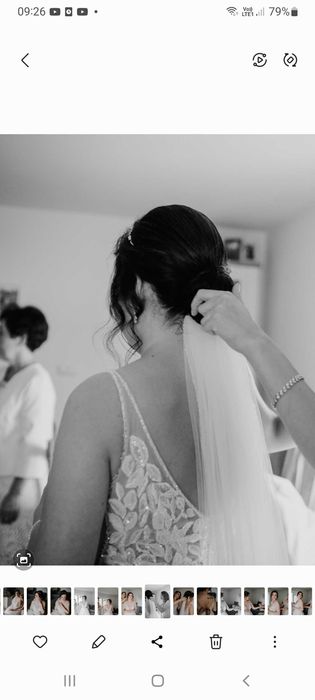 Welon ślubny 160 cm