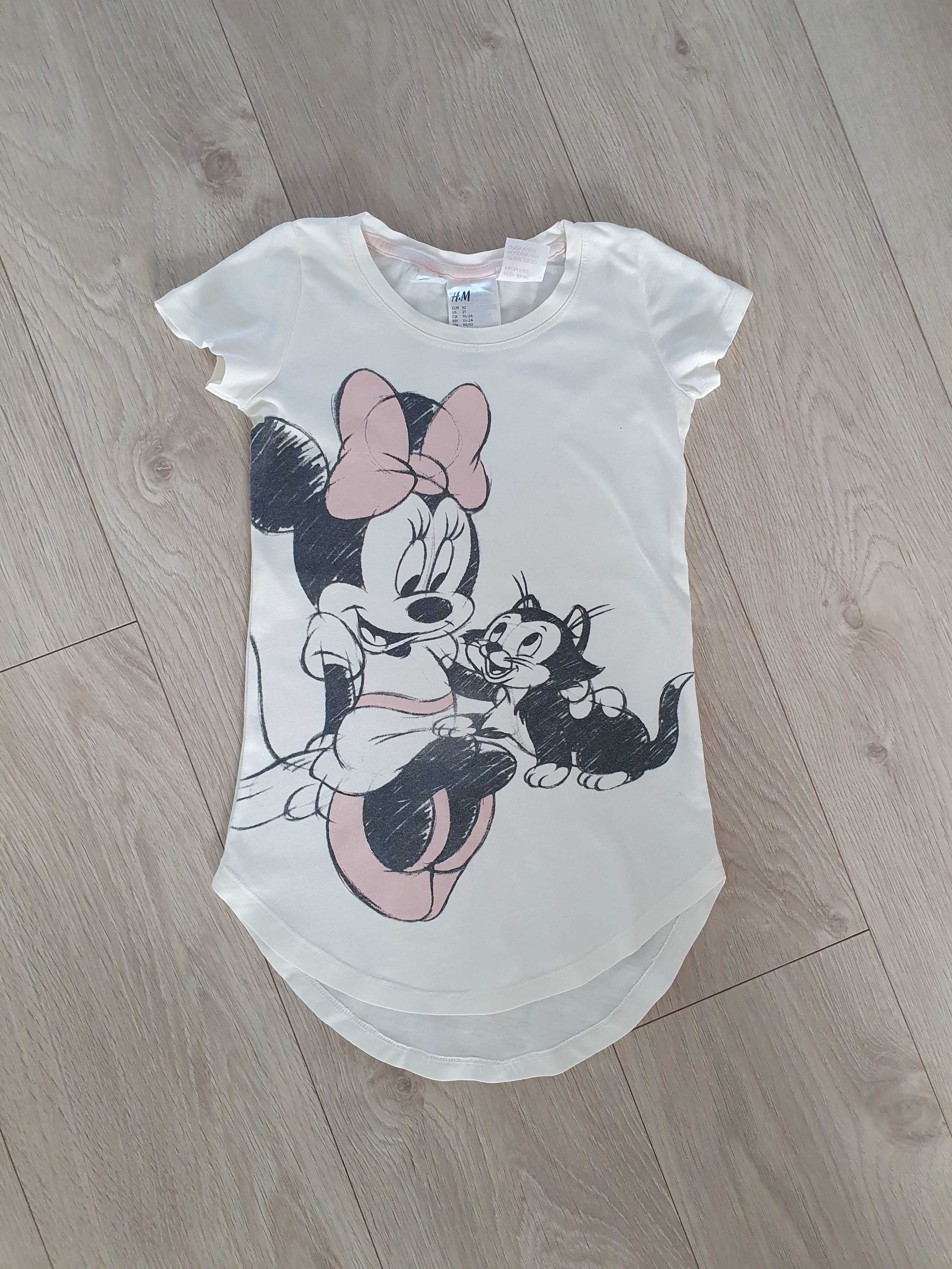 Piżama koszula nocna H&M 92 Disney Minnie Mouse