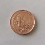 Moeda 1cent. Austrália 1975