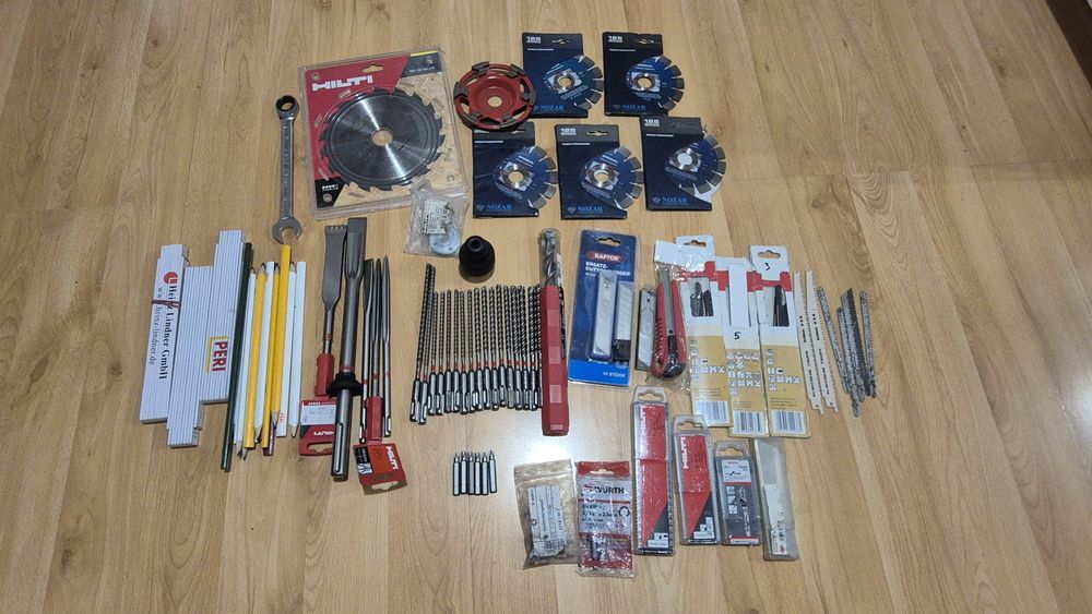 Hilti Wiertła, Dłuta, Szpic, tarcze, ostrza, Brzeszczoty