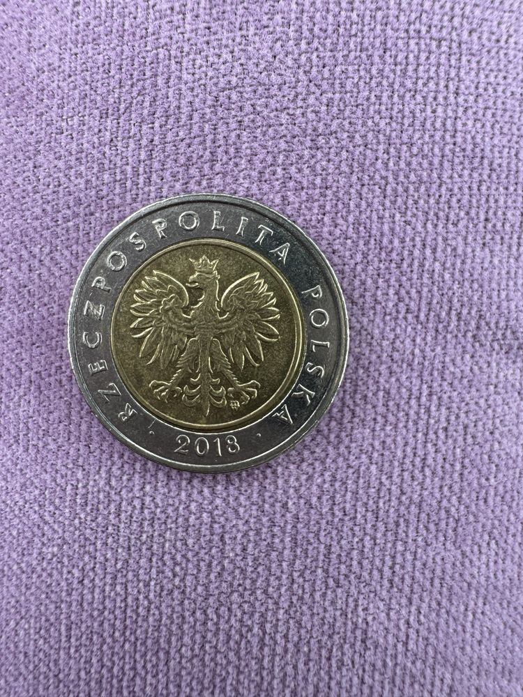 5 złotych kolekcjonerska moneta 2018 Polska Niepodlegla