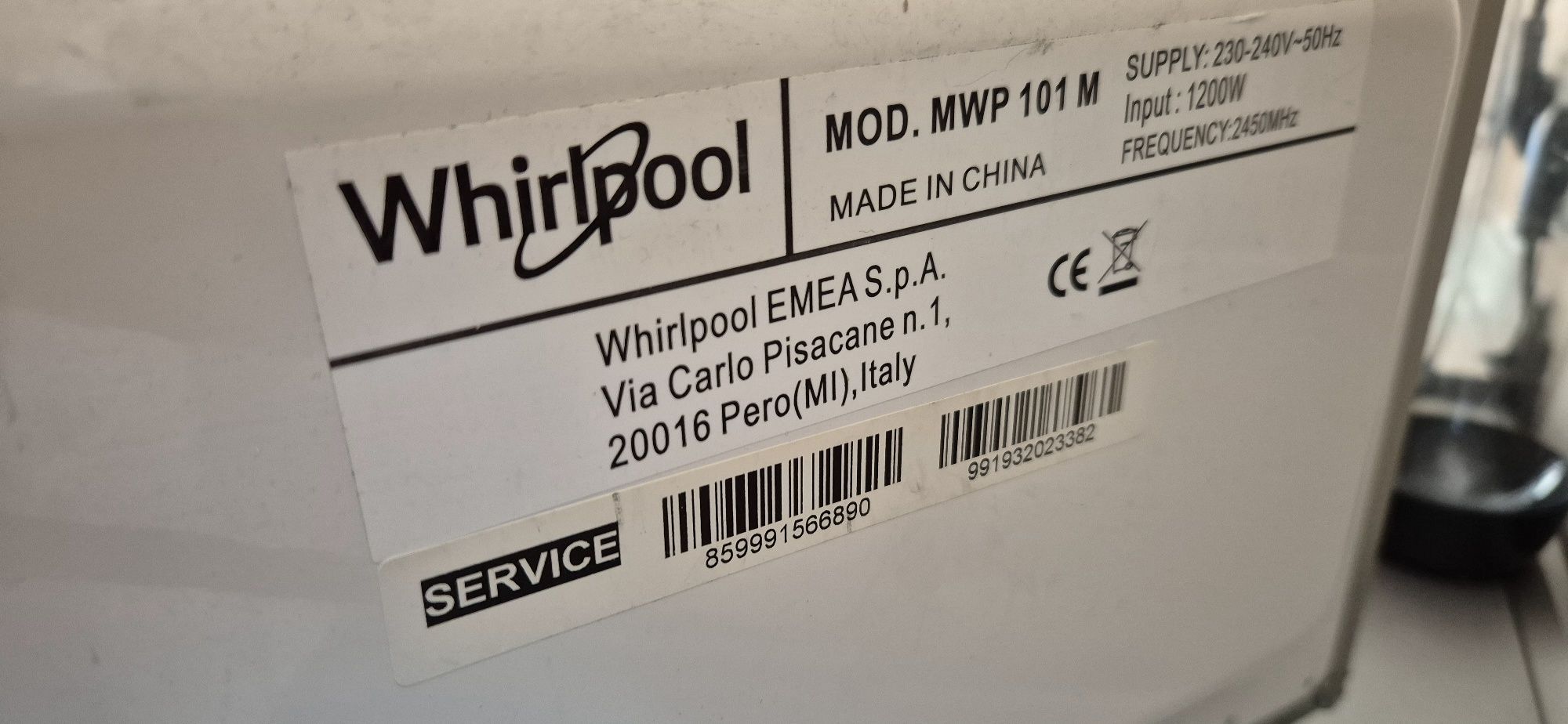 Mikrofalówka whirlpool