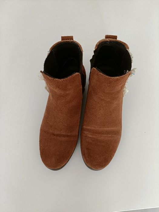 Botas camel camurça tamanho 35