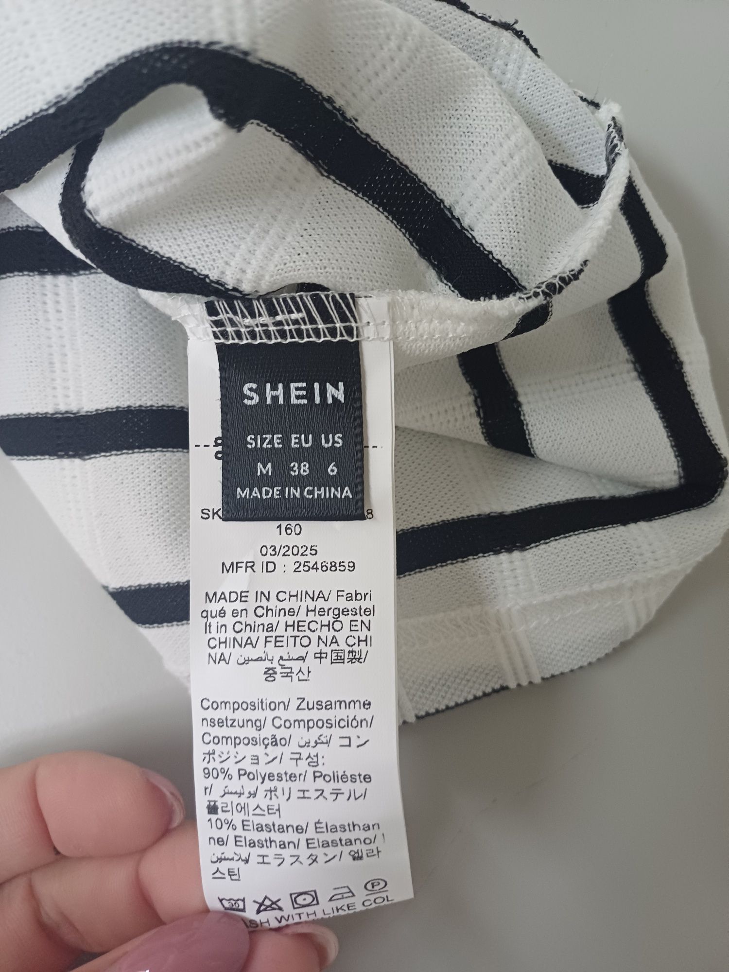 Pólo riscas Shein M