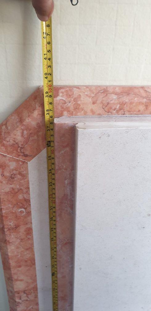 Pedra Mármore rosa para balcão de parede