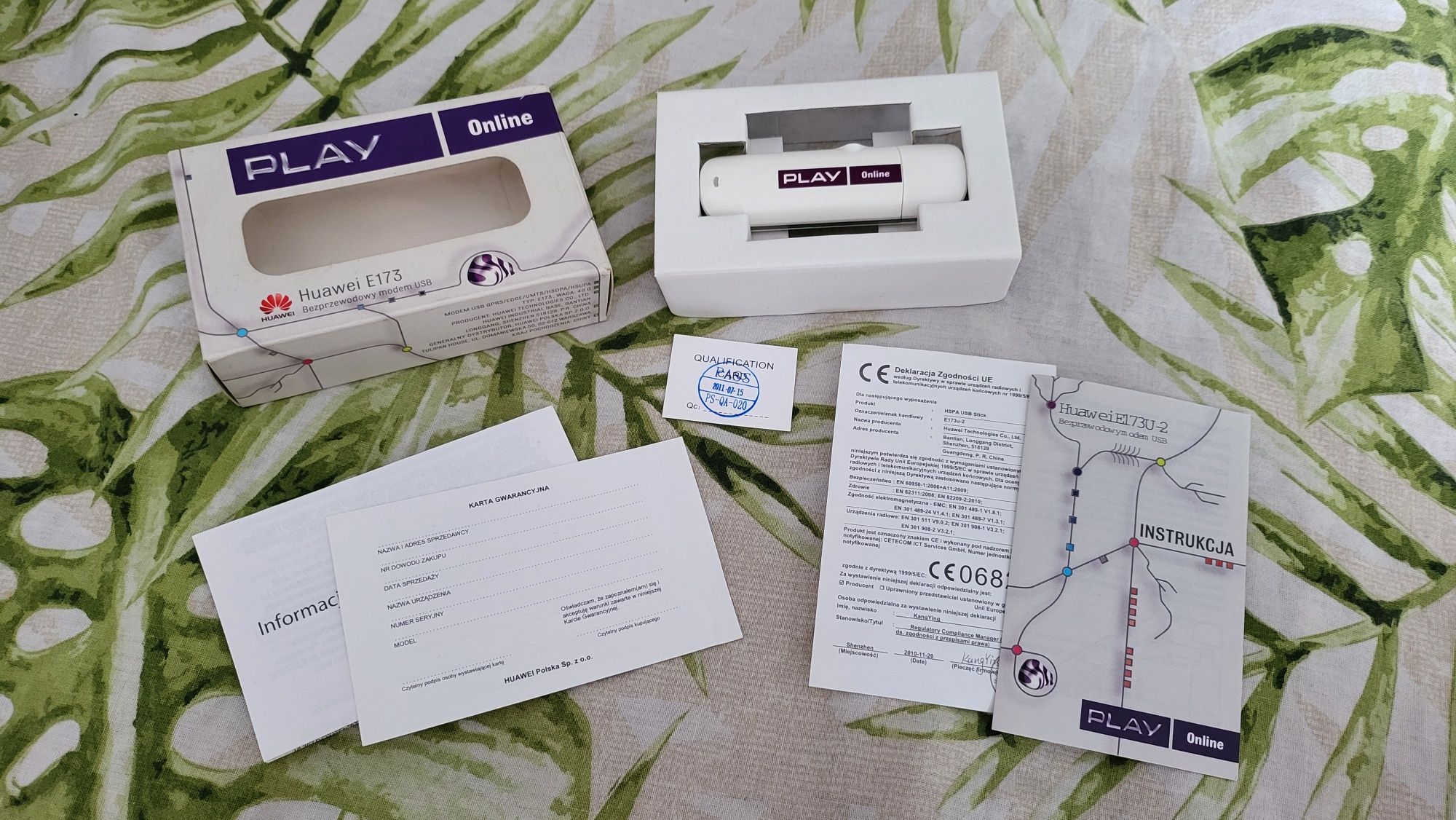 Modem 3G Huawei E173 - USB, SIM, Komplet