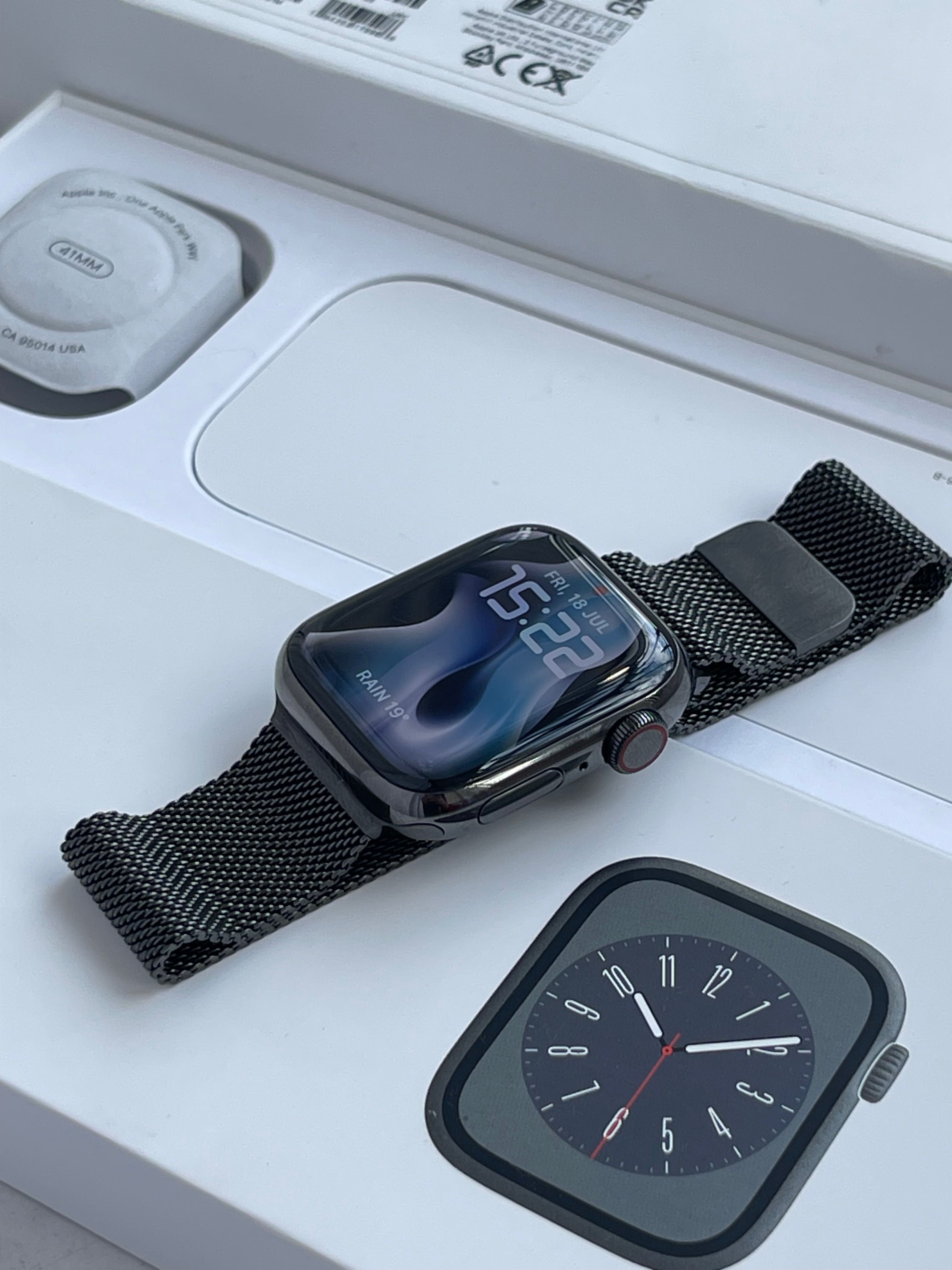 Apple Watch Series 8 41mm Stainless Steel |Стальная версия  | АКБ 100%