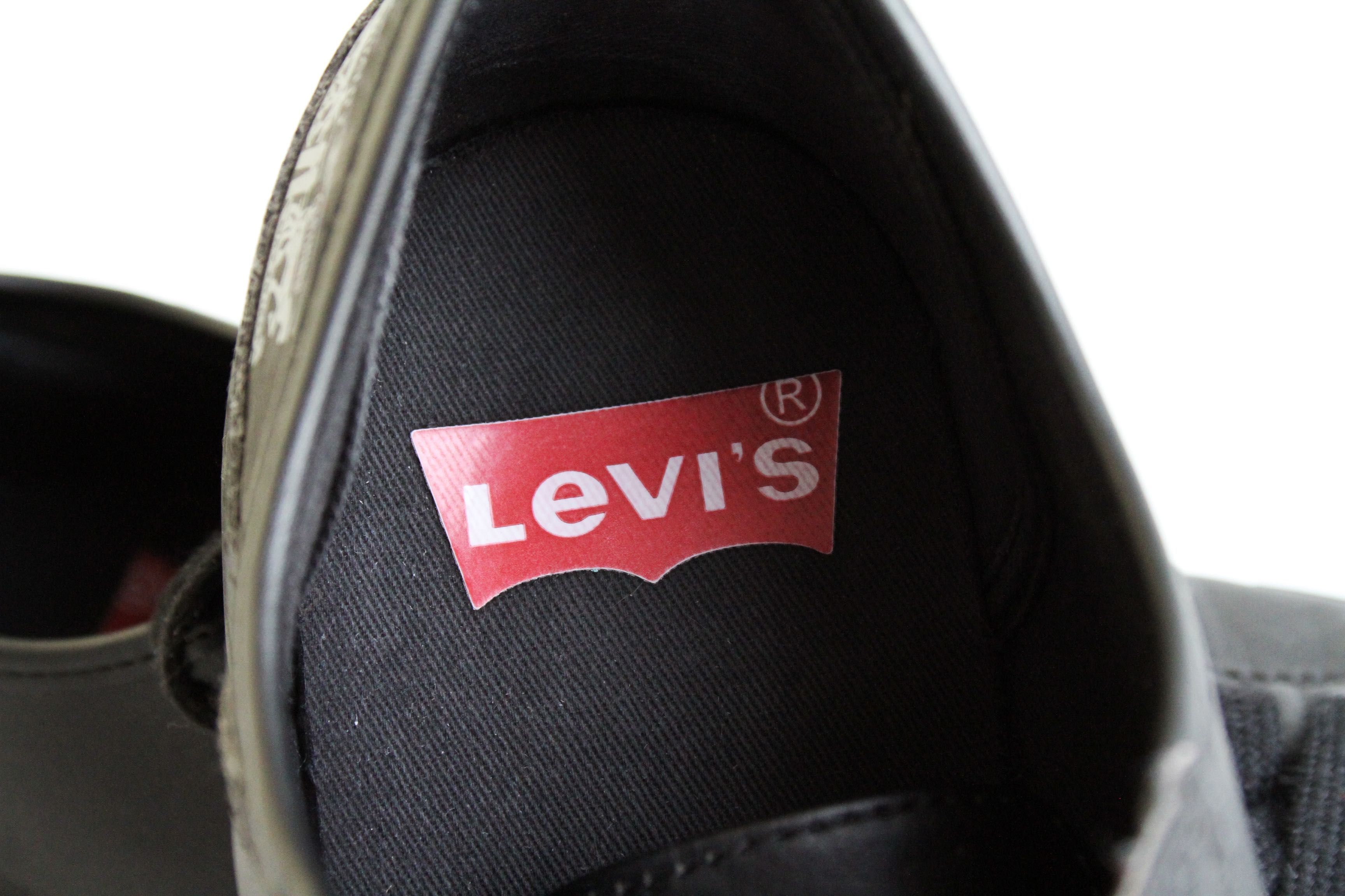 кроссівки кеди чорні Левайс Левис Levis розмір 42-43