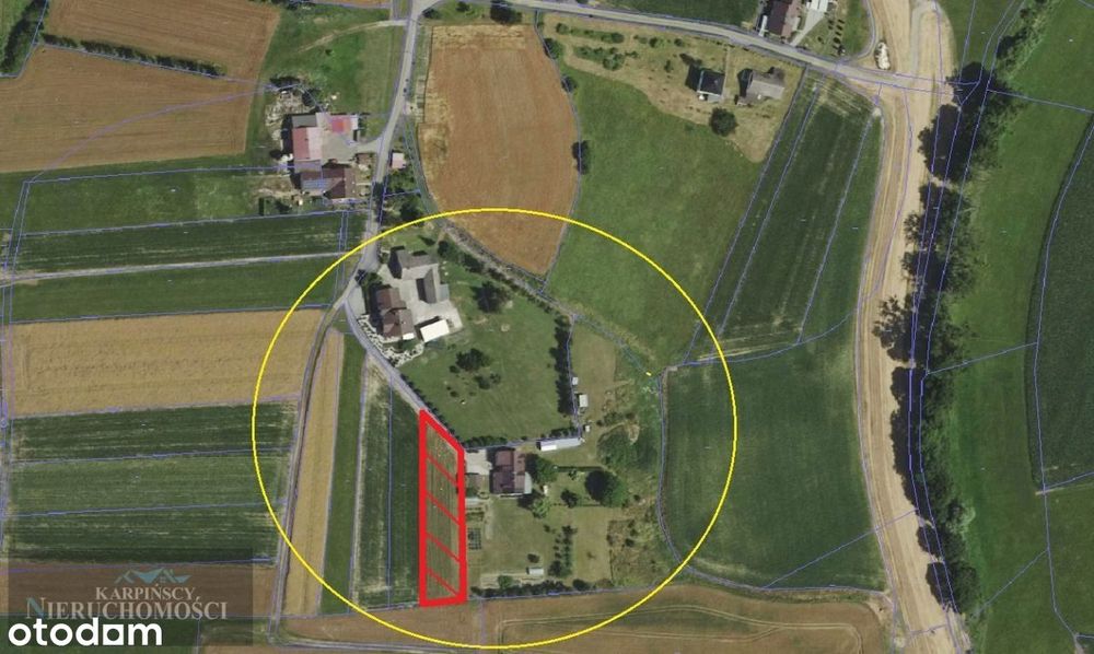 Słoneczna i duża działka budowlano-rekreacyjna.