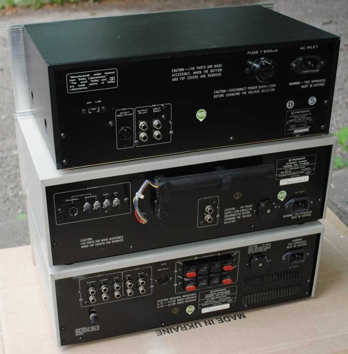PIONEER підсилювач SA-506 ресивер тюнер TX-606 магнітофон CT-506