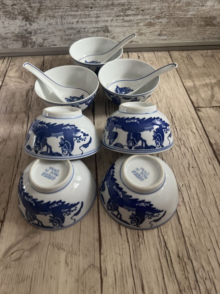 Porcelana chińska -7 miseczek  z czasów PRL