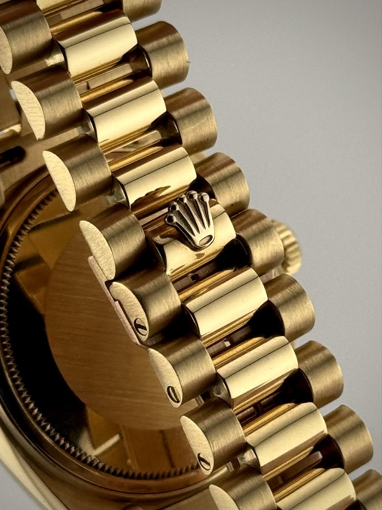 -5k WYPRZEDAZ ! Złoty 18k 750 Z dokumentami Rolex Daydate ref.18038