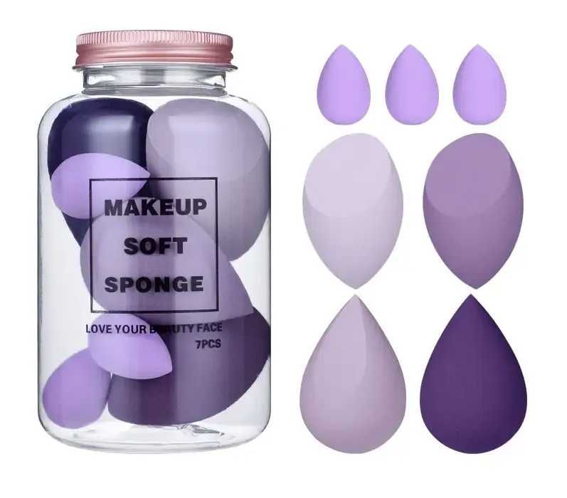 Beauty Blender Gąbeczki do twarzy 4 [+ 3 Gratis] Purple Raspberry