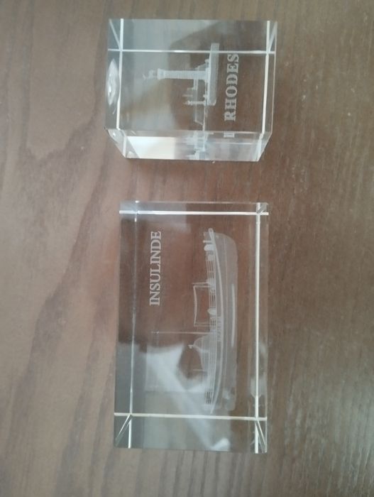 Вінтаж 3D скло з малюнками