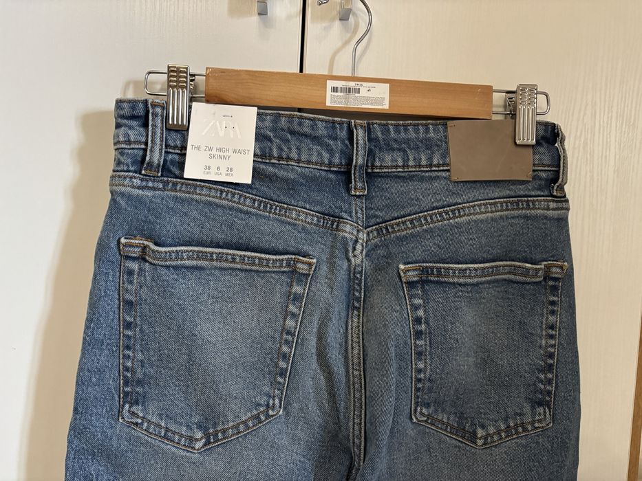Джинси zara higt waist skinny 38