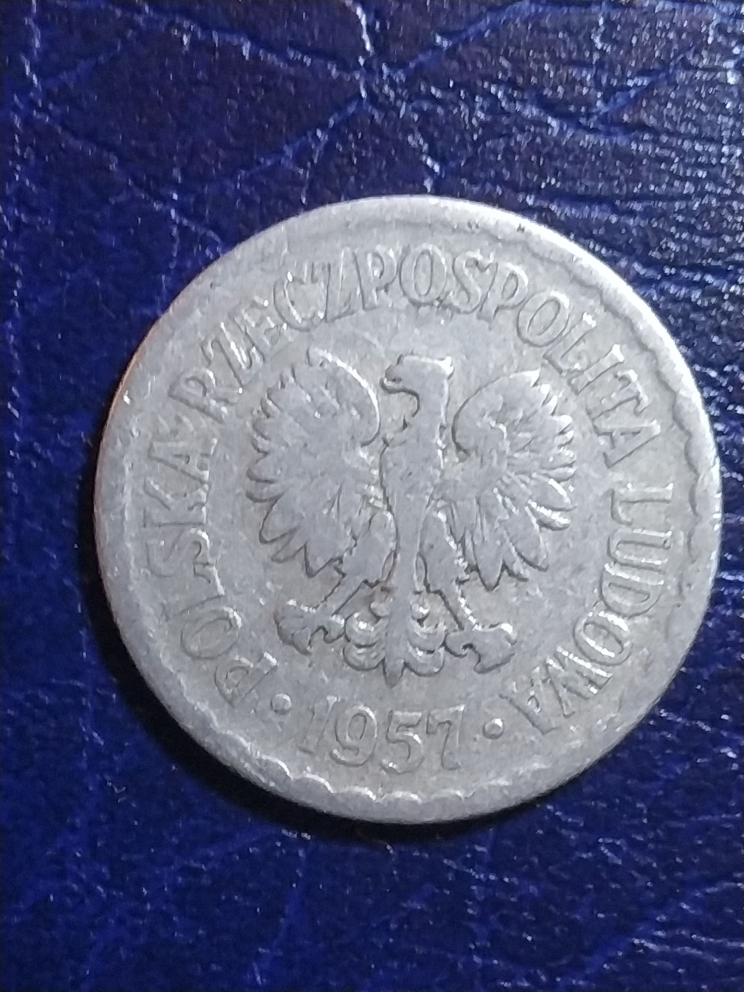 Moneta 1 zł z PRLu AL BZ z roku 1957 - rzadki rocznik!