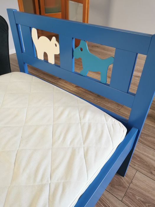 Łóżko dziecięce z barierką 70x200 z materacem