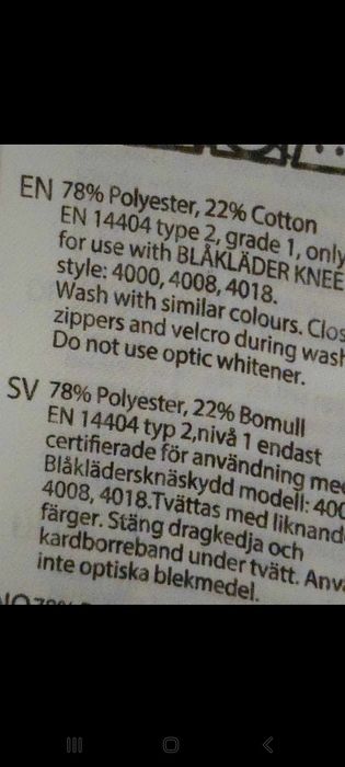 Nowe spodnie robocze Blaklader, Xl