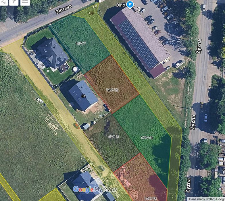 Działki Budowlane (Częstochowa, ul. Zdrowa) - BEZ POŚREDNIKÓW