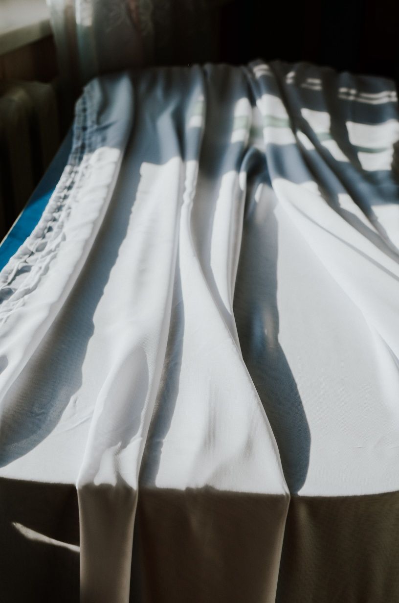 Біла тканина для декорування - 3 відрізки