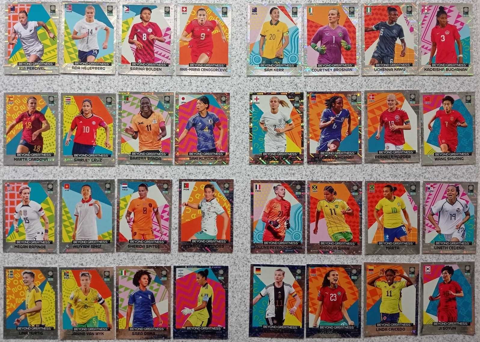 Coleção MUNDIAL  Feminino  FIFA  2023  Panini -  Cromos avulso