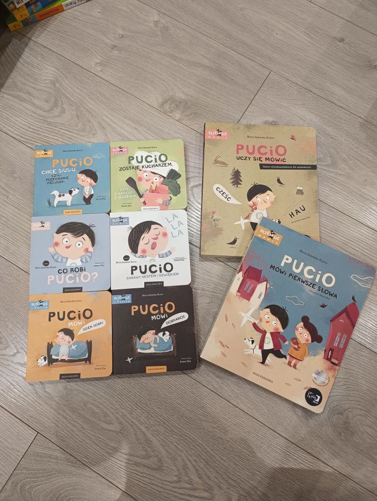 Zestaw 8 książeczek z serii Pucio. Pucio Pierwsze zabawy Gratis