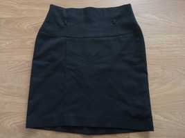 Spódniczka elegancka biurowa czarna krótka Orsay 36 S
