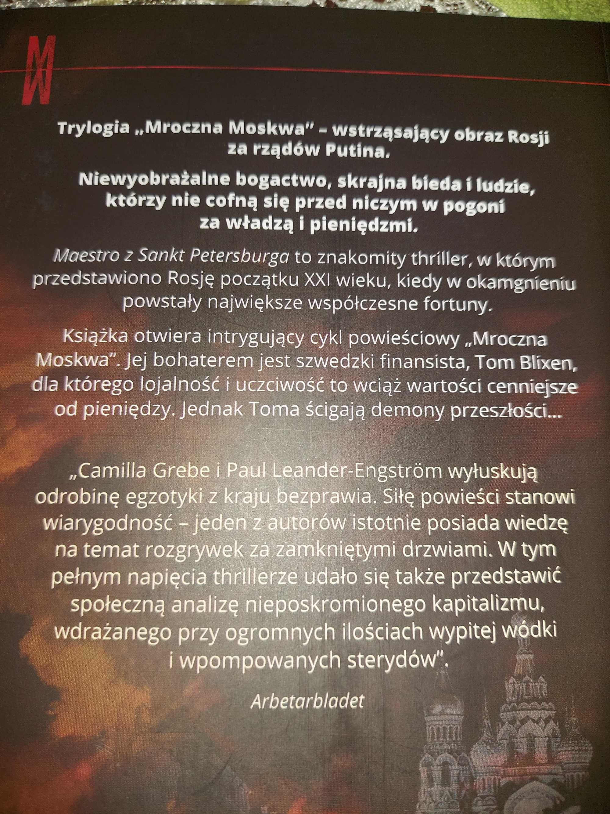 Trylogia"Mroczna Moskwa"3 szt,Paul Leander-Engstrom,Camilla Grebe