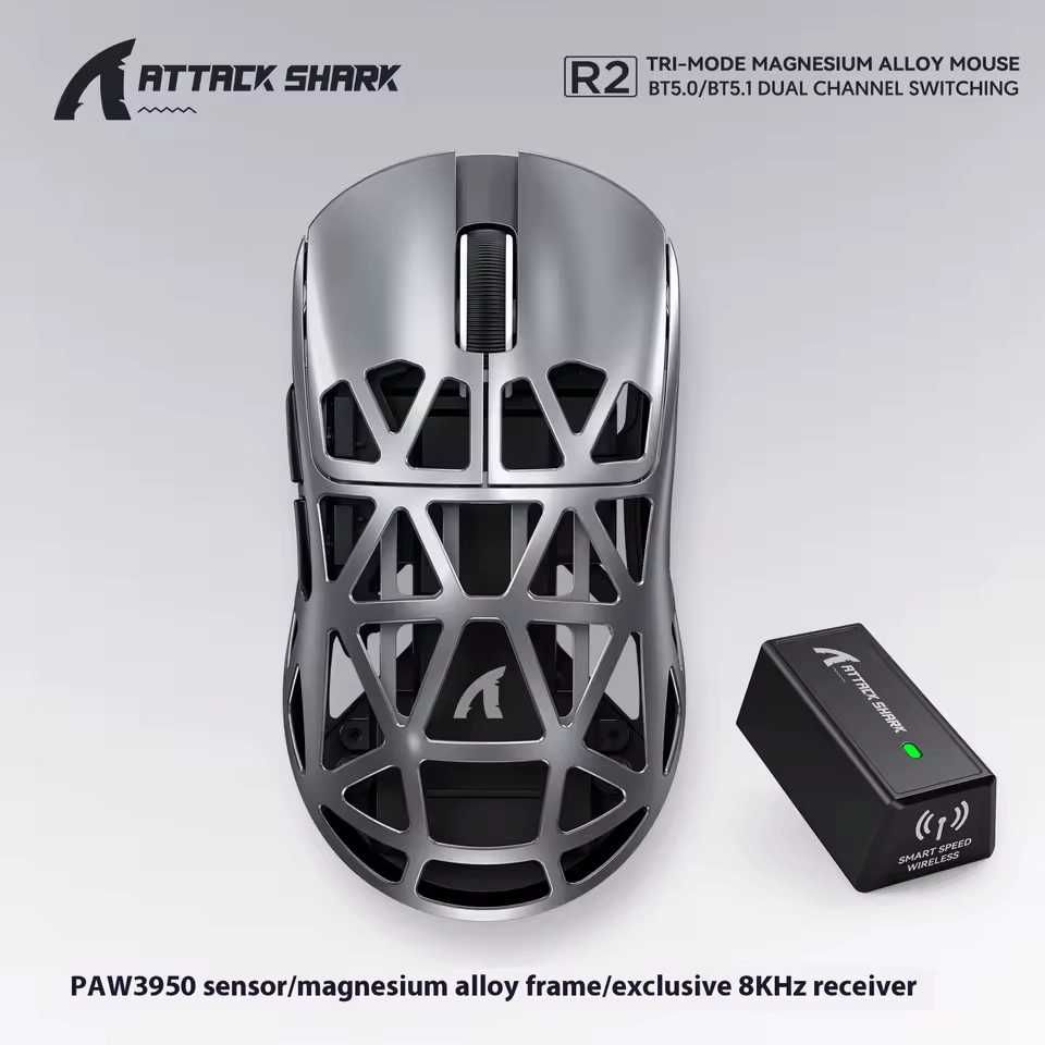 ‼️ NEW ‼️ Ігрова миша Attack Shark R3 Magnesium Alloy 8K