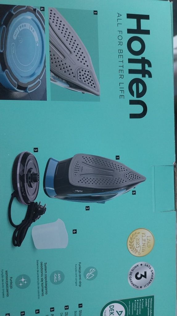 Żelazko bezprzewodowe parowe 2400W