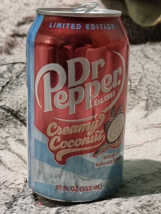 Пустая банка от Dr pepper creamy coconut limited edition США