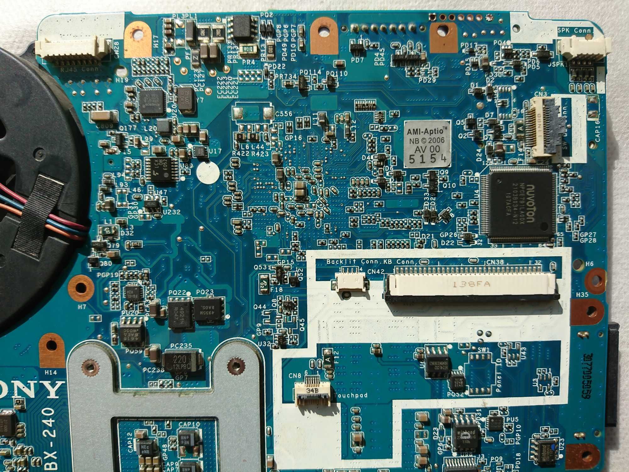 MBX-240 Motherboard Sony®VAIO® VPC-CA1S1R  PCG-61711V і сумісні моделі