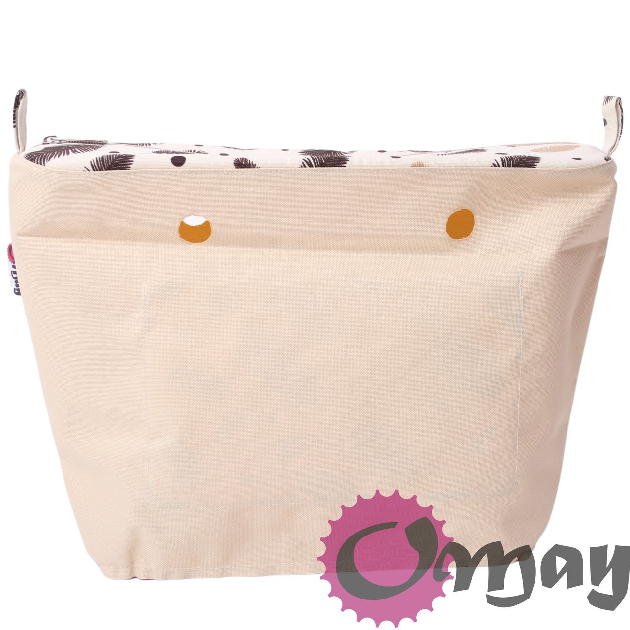 organizer do OBAG STANDARD beżowy pióra brąz hummus 2 kieszenie OMAY