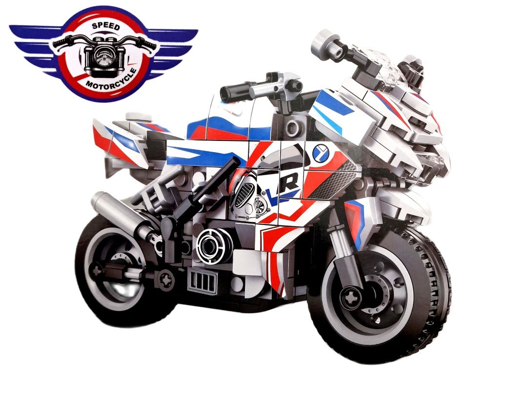 Klocki Konstrukcyjne Motor ścigacz sportowy motocykl